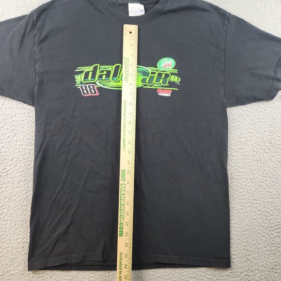 Dale Earnhardt Jr Shirt Men's Large Amp Mountain Dew Double Sided NASCAR Racing - Picture 4 of 8